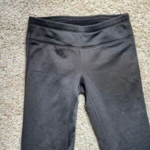 Althleta Women’s Polartec fleece grey pants. Flared leg. Size small.